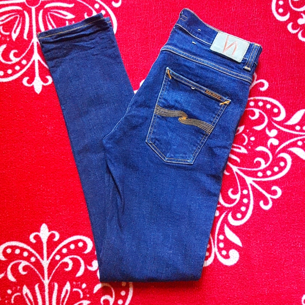 Nudie Jeans Men's Blue Denim Jeans